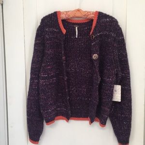 Free People Button-Up Sweater